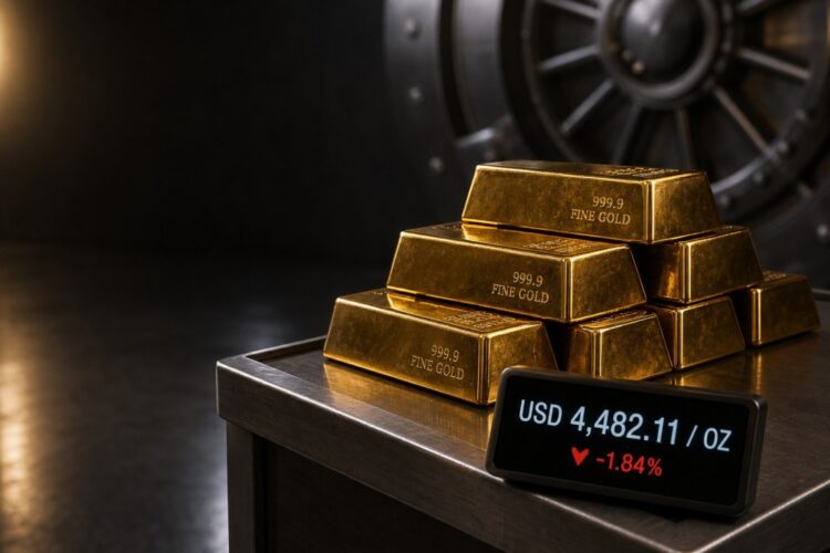 الذهب يتراجع 1.84% بفعل قوة الدولار وعائدات الخزانة الذهب يتراجع 1.84% بفعل قوة الدولار وعائدات الخزانة
