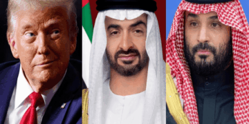 الرئيس الإماراتي يناقش التعاون الاستراتيجي مع الرئيس الأمريكي وولي العهد السعودي
