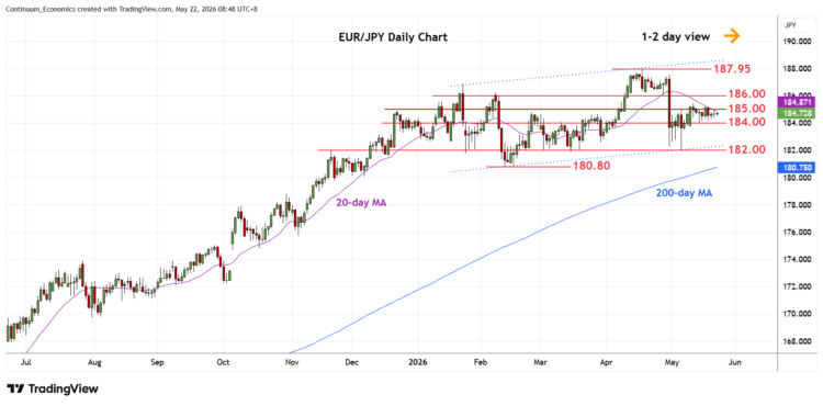تحديث:EUR/JPY يتداول حول 185.00 بانخفاض طفيف تحديث:EUR/JPY يتداول حول 185.00 بانخفاض طفيف