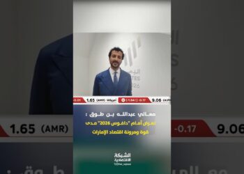من دافوس 2026: عبدالله بن طوق يستعرض قوة ومرونة اقتصاد الإمارات