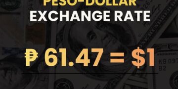البيزو الفلبيني يسجل 61.47 مقابل الدولار الأمريكي في 5 يونيو