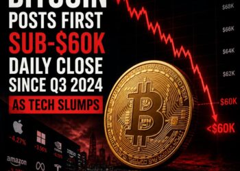 بيتكوين يغلق أولى جلساته اليومية دون 60000 دولار منذ سبتمبر 2024 مع تراجع التكنولوجيا