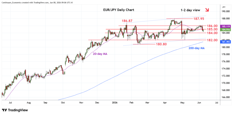 تحديث EUR/JPY: ثبات مع إمكانات للانخفاض لاحقًا تحديث EUR/JPY: ثبات مع إمكانات للانخفاض لاحقًا