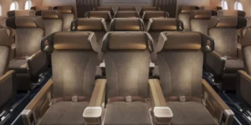 خطوط الصين الجوية تعرض مقصورة درجة الاقتصاد المميز B787