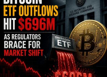 صناديق بيتكوين ETF تتكبد 696.3 مليون دولار تدفقات خارجة مع تراجع السعر تحت 60000 دولار