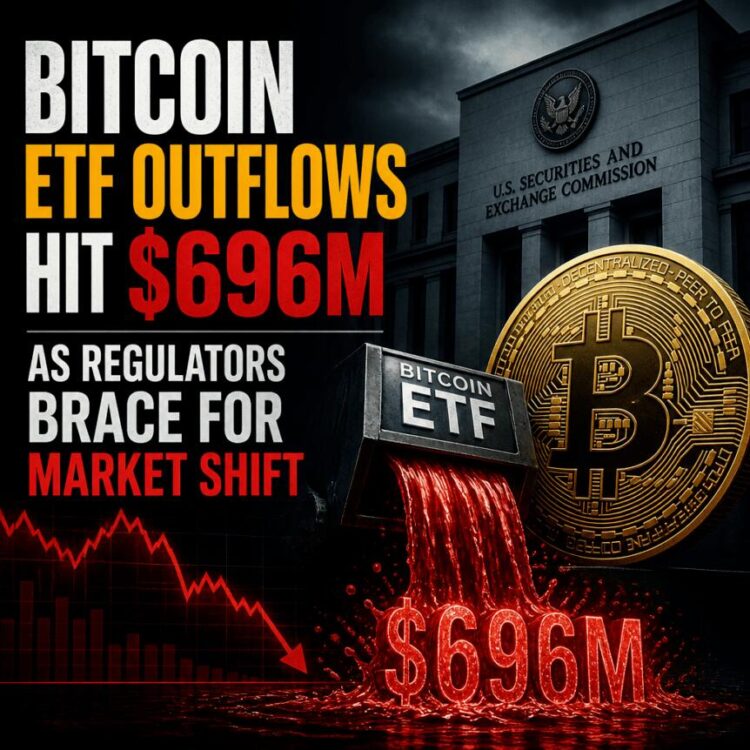 صناديق بيتكوين ETF تتكبد 696.3 مليون دولار تدفقات خارجة مع تراجع السعر تحت 60000 دولار