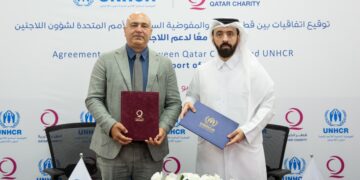 قطر الخيرية توقع اتفاقيات بـ3,079,324 ريال لدعم اللاجئين