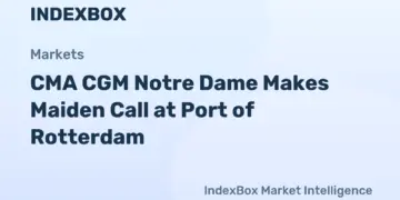 CMA CGM تطلق أكبر سفينة حاويات تعمل بالغاز الطبيعي المسال بسعة 18600 متر مكعب في 2026