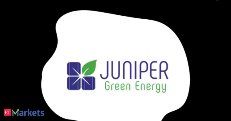 Juniper Green Energy تطلق طرحًا أوليًا بقيمة 1800 كرور بسعر 214-225 روبية للسهم Juniper Green Energy تطلق طرحًا أوليًا بقيمة 1800 كرور بسعر 214-225 روبية للسهم