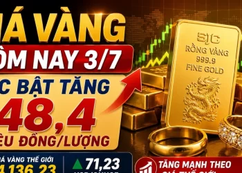 ارتفاع أسعار الذهب المحلية بمقدار 2 مليون دونغ مع تجاوز السعر العالمي 4136 دولار للأونصة