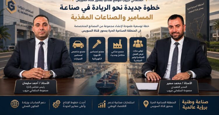 السلماني جروب تخطط لتوسعات صناعية في محور قناة السويس وتوطين صناعة المسامير السلماني جروب تخطط لتوسعات صناعية في محور قناة السويس وتوطين صناعة المسامير