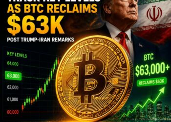 بتكوين تعود فوق 63000 دولار مع تراجع مراكز البيع بعد تصريحات ترامب حول ايران