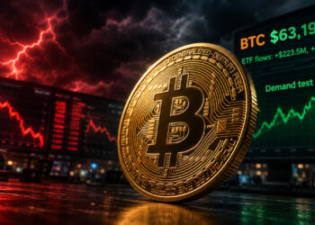 بيتكوين تستعيد 63195 دولار وسط تحدي استمرار الطلب بعد الاندفاع