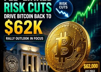 تراجع البيتكوين إلى 62000 دولار مع تحفّظ المستثمرين على خلفية مخاوف السوق العالمية