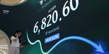 تراجع مؤشر Kospi الكوري الجنوبي إلى 6820.60 وسط مخاوف الاستثمار في الذكاء الاصطناعي