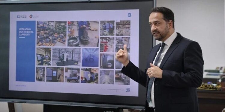 سوريا تبحث مع KSB الألمانية فرص إنشاء معمل مضخات وتوطين صناعتها سوريا تبحث مع KSB الألمانية فرص إنشاء معمل مضخات وتوطين صناعتها