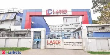 طرح عام أولي لشركة Laser Power & Infra بقيمة 742 كرور روبية بأسعار 203 إلى 214 روبيه للسهم