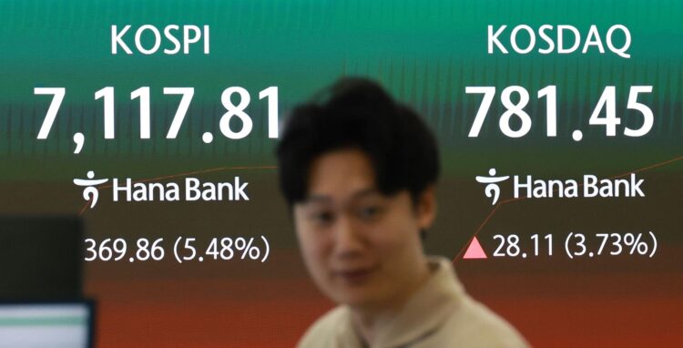 كوريا الجنوبية تفتح الأسهم مرتفعة بدعم قفزة مؤشر KOSPI 7150.26 كوريا الجنوبية تفتح الأسهم مرتفعة بدعم قفزة مؤشر KOSPI 7150.26