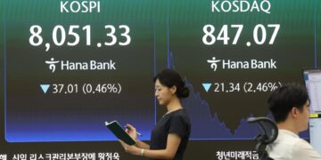 كوريا الجنوبية: كوسبي ينخفض 0.46% مع بيع أجنبي بـ1.31 تريليون وون