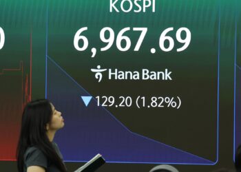 مؤشر Kospi الكوري ينخفض 191.3 نقطة وسط توترات الشرق الأوسط العالية