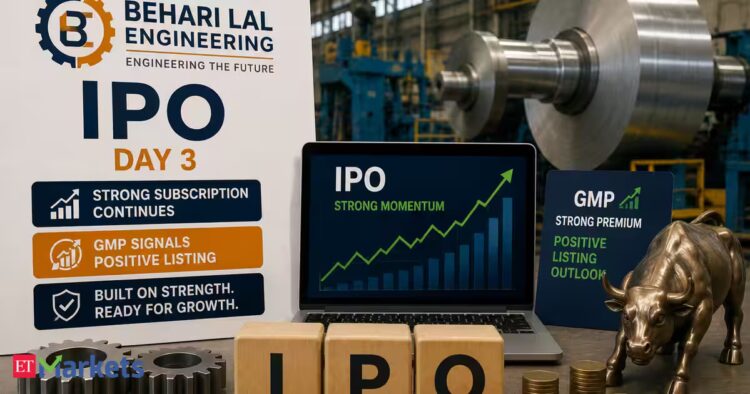 Behari Lal Engineering تطرح أسهماً بقيمة 302 كرور روبية مع فائض 28% في السوق الرمادي Behari Lal Engineering تطرح أسهماً بقيمة 302 كرور روبية مع فائض 28% في السوق الرمادي
