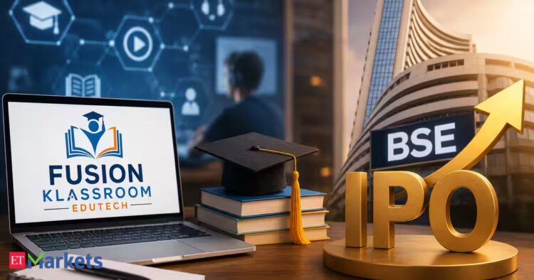 Fusion Klassroom Edutech تطرح 20 لك سهم بسعر 151-159 روبية على BSE SME Fusion Klassroom Edutech تطرح 20 لك سهم بسعر 151-159 روبية على BSE SME