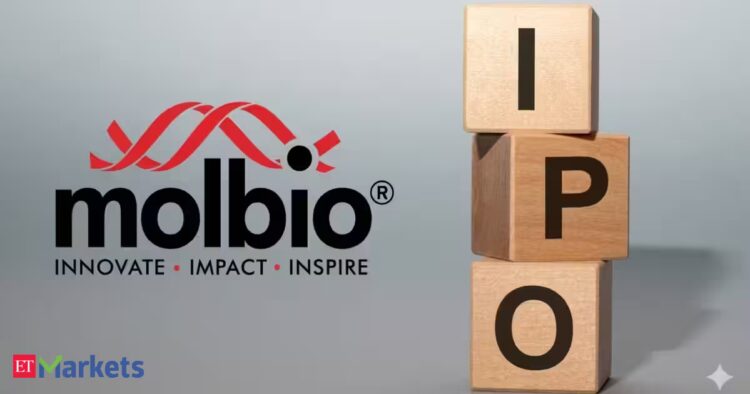 Molbio Diagnostics تطرح 81.58 لك سهم بسعر 768-807 روبية مع GMP 17% Molbio Diagnostics تطرح 81.58 لك سهم بسعر 768-807 روبية مع GMP 17%