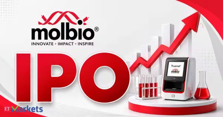 Molbio Diagnostics تطرح أسهمًا للاكتتاب بقيمة 940 كرور روبية عند 768-807 روبية للسهم Molbio Diagnostics تطرح أسهمًا للاكتتاب بقيمة 940 كرور روبية عند 768-807 روبية للسهم