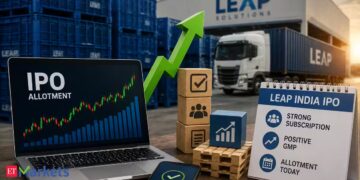 طرح أولي لشركة LEAP India بقيمة 2480 كرور روبية مع توقعات ارتفاع فوق 8٪ عند الإدراج طرح أولي لشركة LEAP India بقيمة 2480 كرور روبية مع توقعات ارتفاع فوق 8٪ عند الإدراج