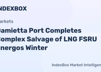 هيئة ميناء دمياط تنجز تعويم سفينة LNG FSRU Energos Winter بعد هجوم طائرة مسيرة 2026